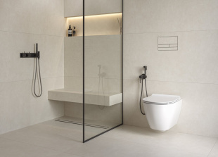 Керамогранит Kerranova Наедине Светло-серый K-2152 SR (60x120) Структурированный
